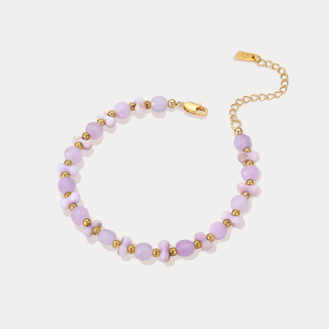 Selenichast Amethyst Beaded Bracelet