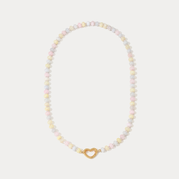Selenichast Morganite Beaded Necklace