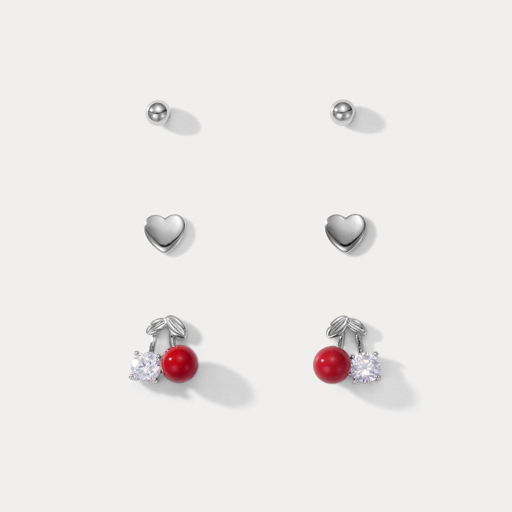 Selenichast Cherry Earrings Set