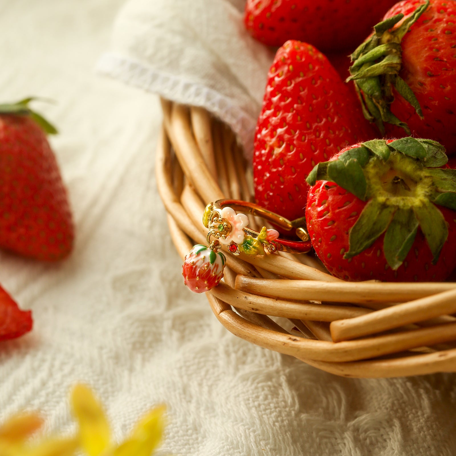 Strawberry Flower Ring