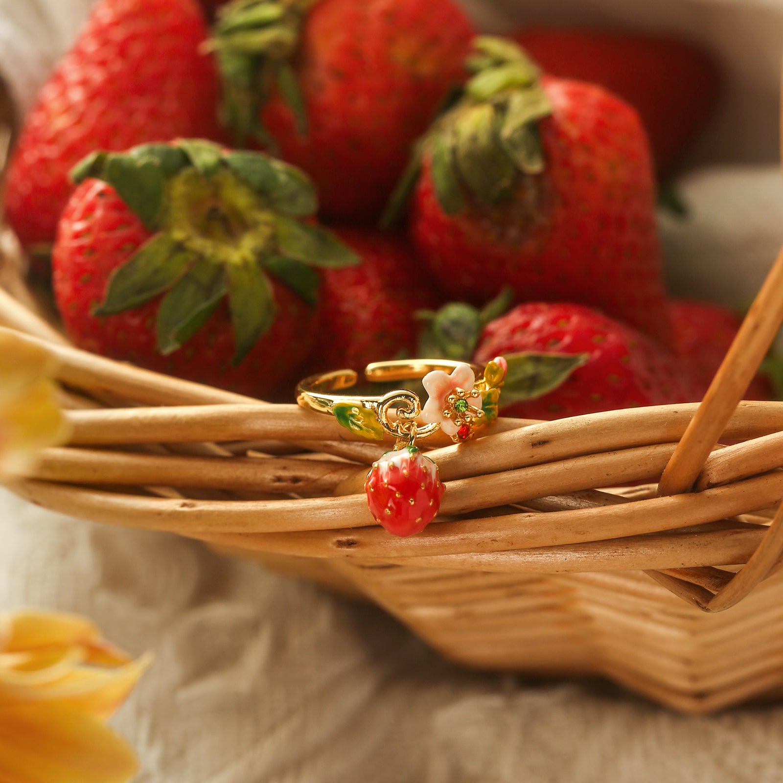 Strawberry Flower Ring
