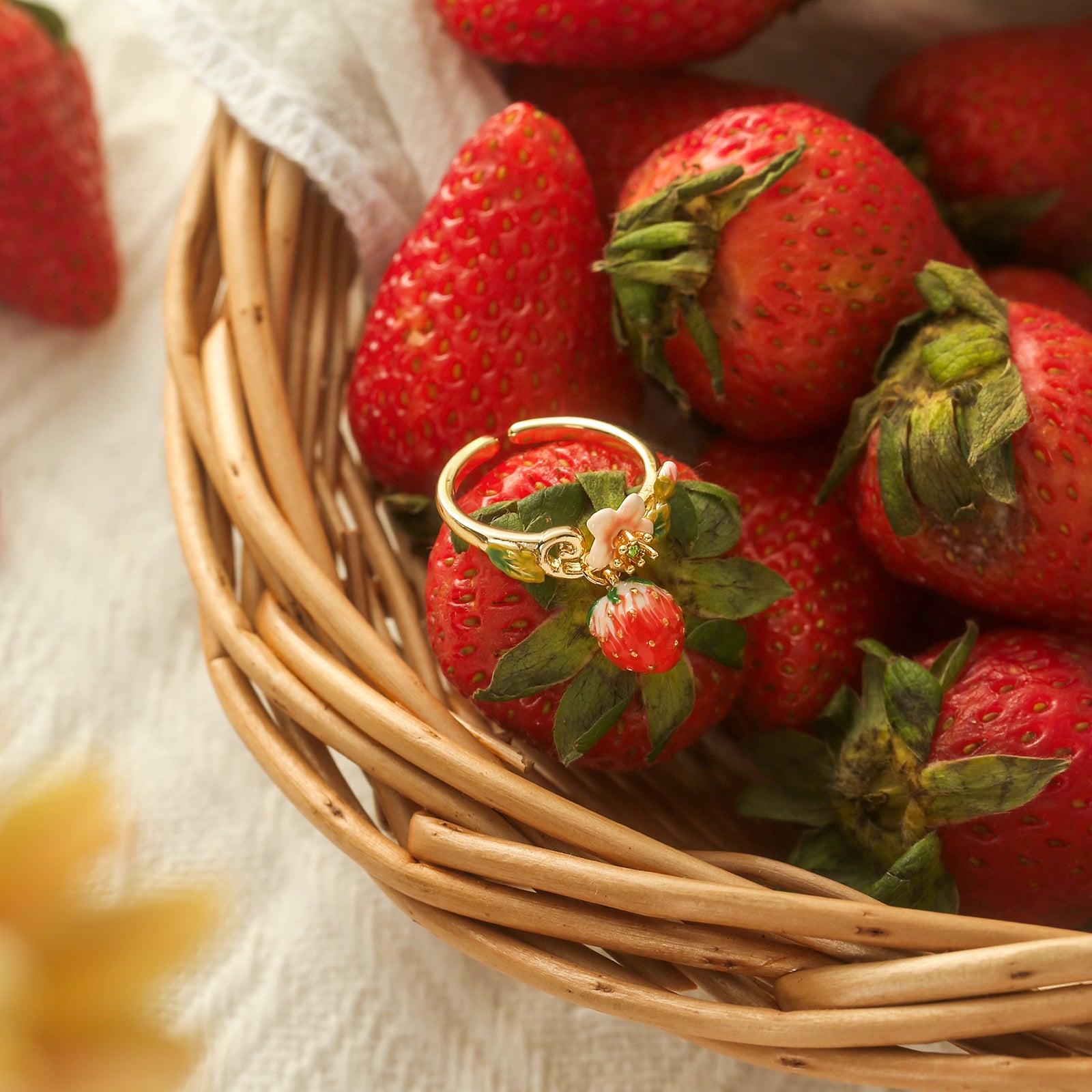 Strawberry Flower Ring