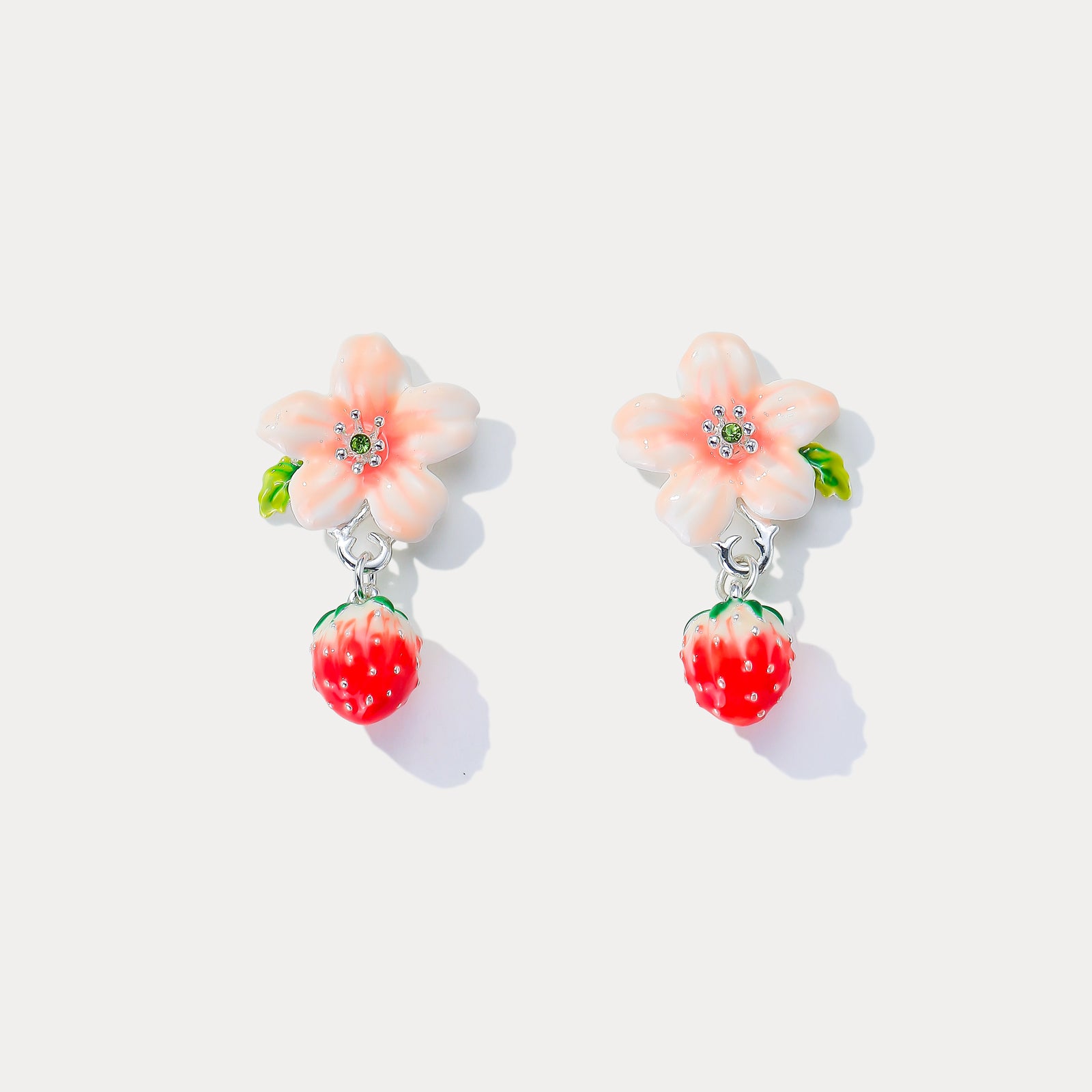 Strawberry Flower Earrings