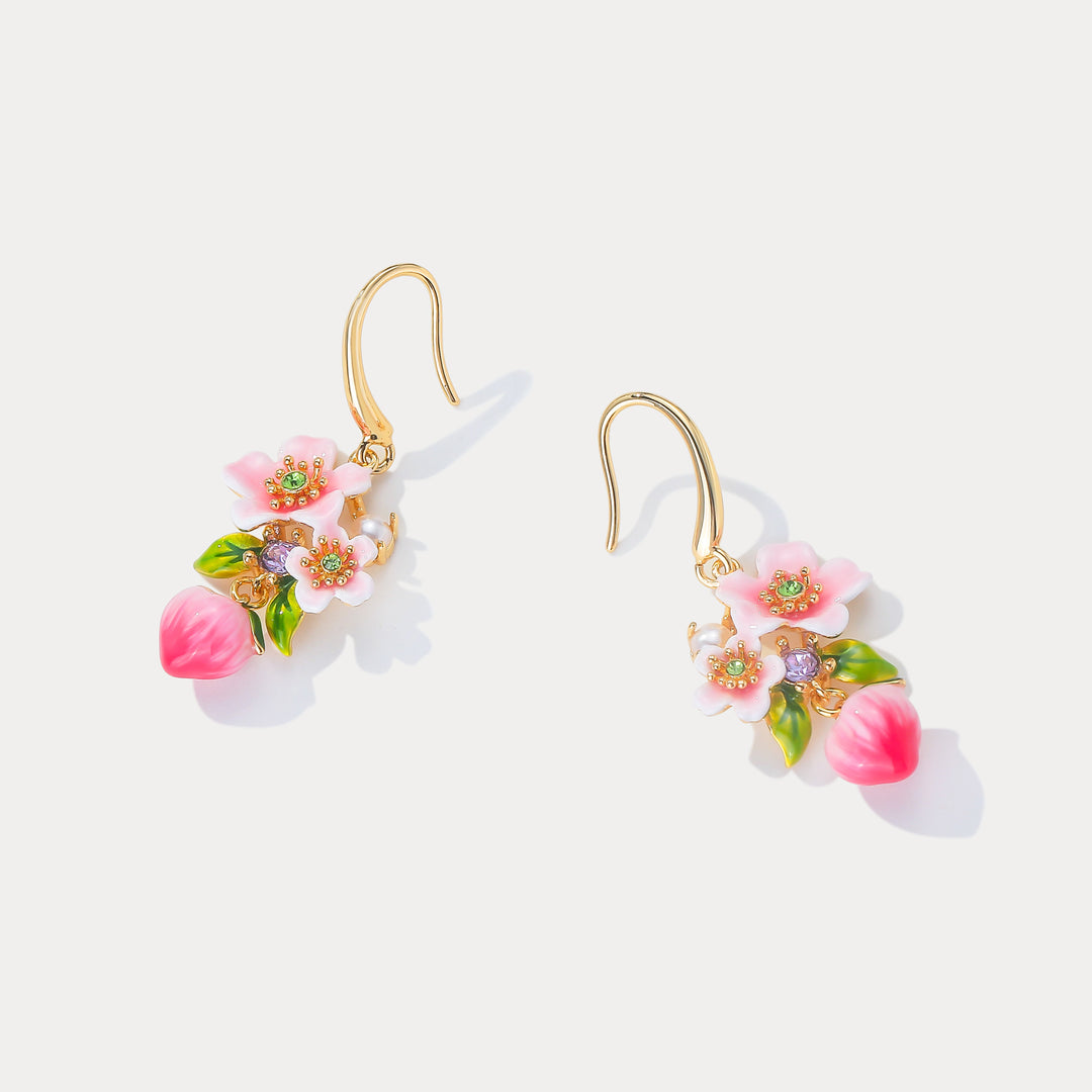 Peach Blossom Earrings