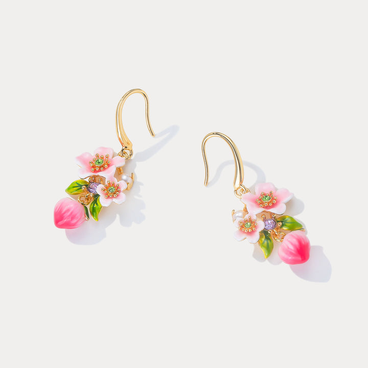 Peach Blossom Earrings