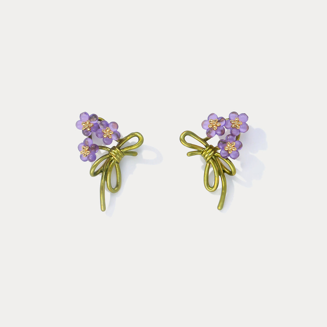 Selenichast Forget-Me-Not Stud Earrings