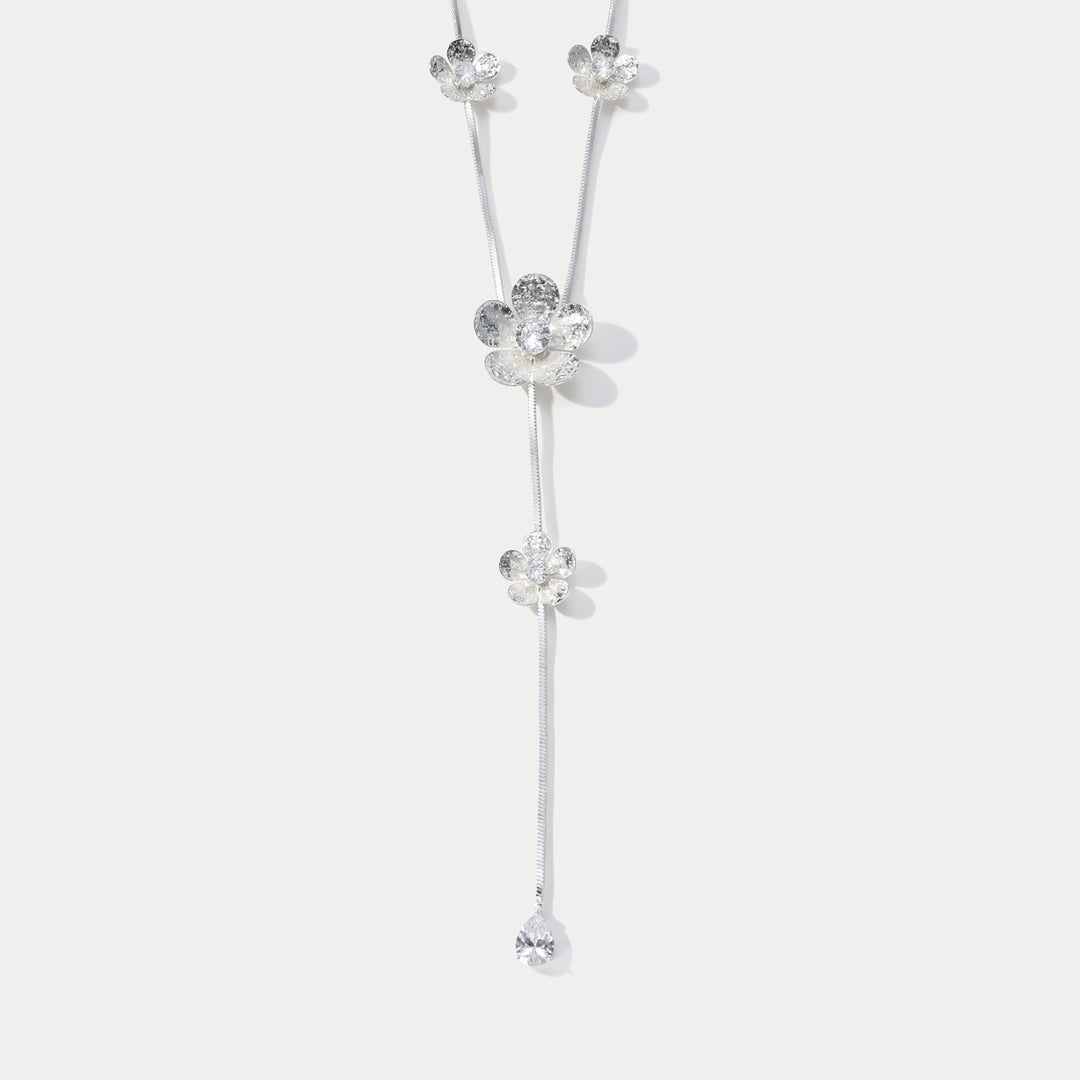 Selenichast Flowers Dangling Necklace