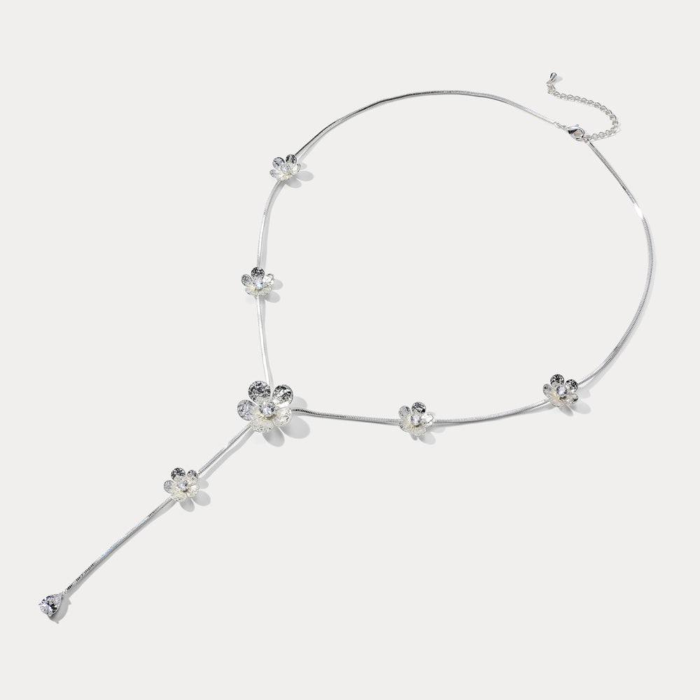 Silver Flower Necklace