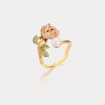 Selenichast Flower Enamel Ring