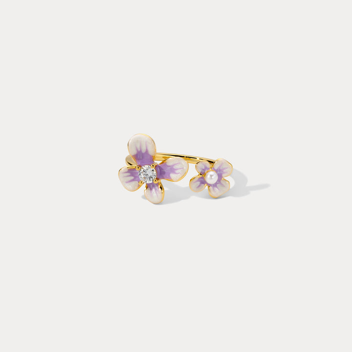 Purple Flower Ring