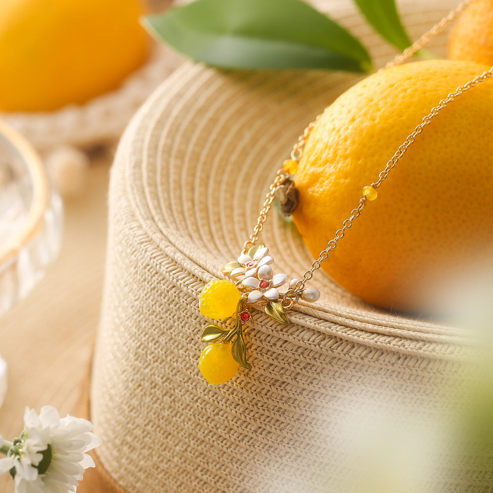 Gold Lemon Necklace 