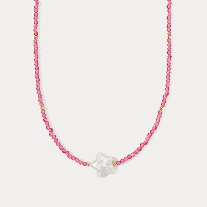 Selenichast Star Pearl Bead Necklace