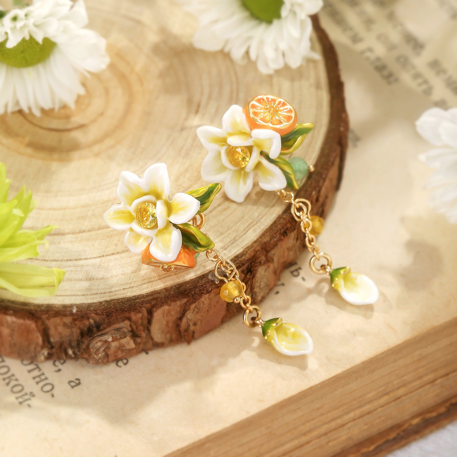 Orange Blossom Earrings