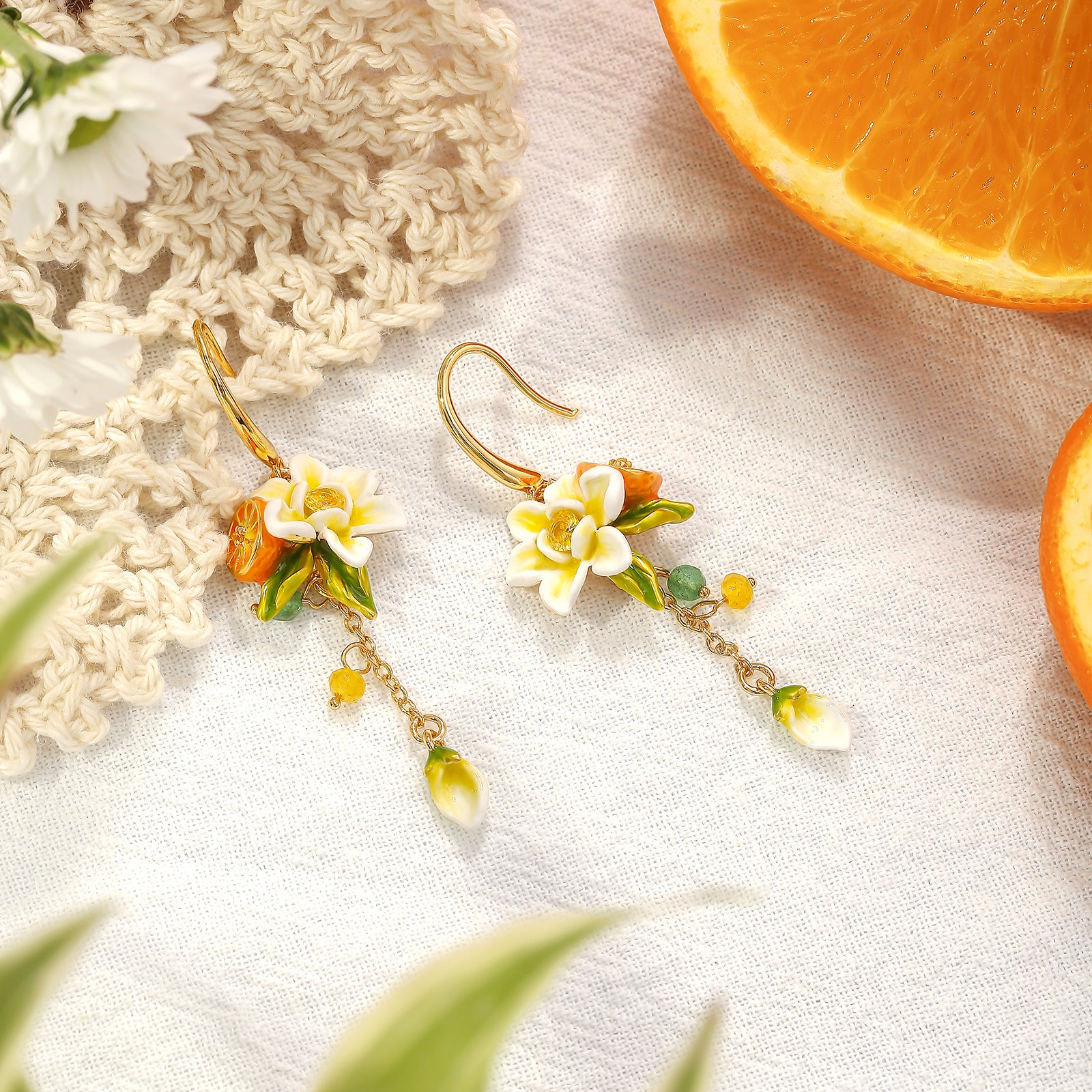 Orange Blossom Earrings