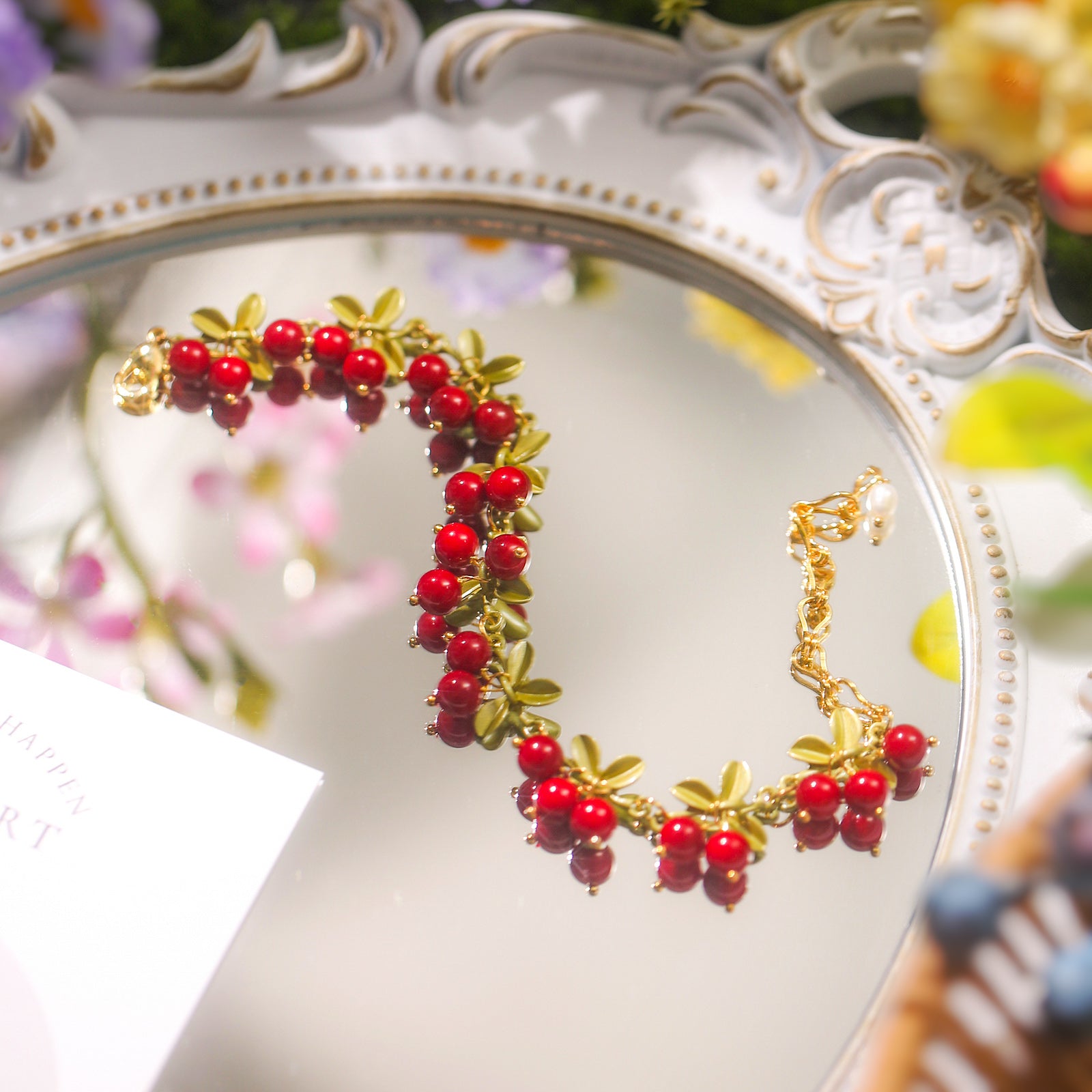 Warm Cranberry Bracelet