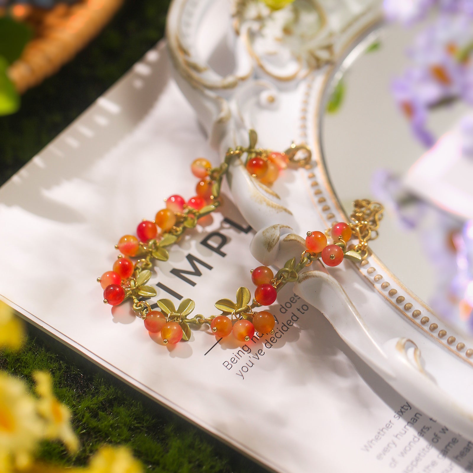 Selenichast Berry Bracelet, Fruit Bracelet, Nature Jewelry