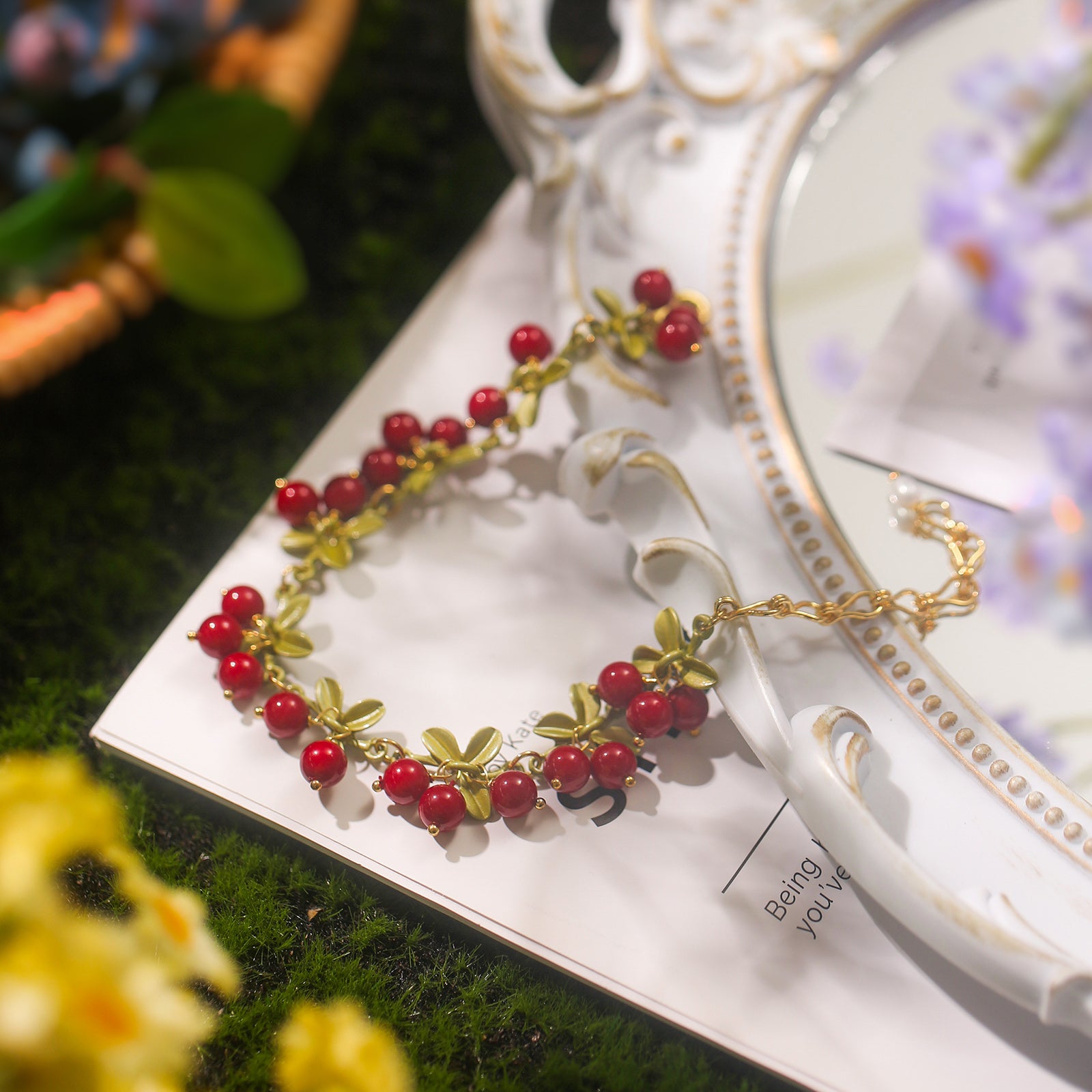 Fancy Cranberry Bracelet
