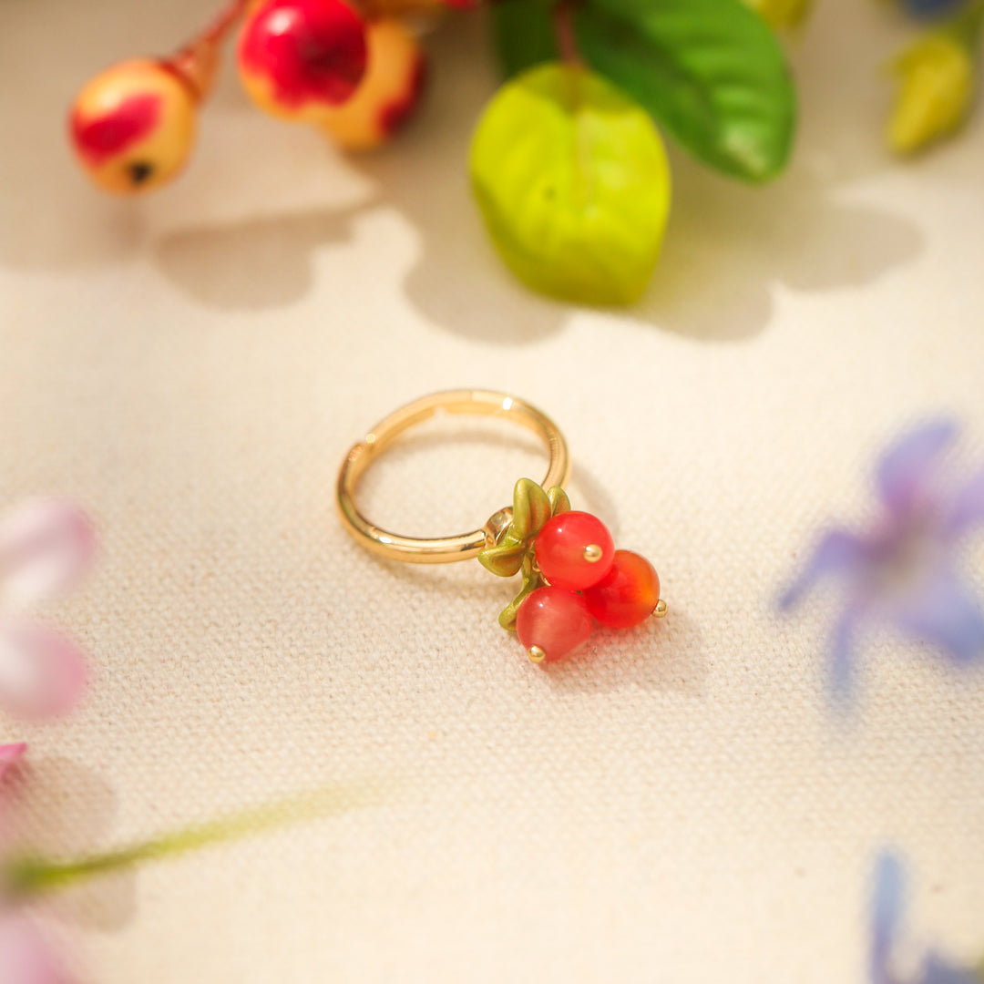 Gold Berry Ring