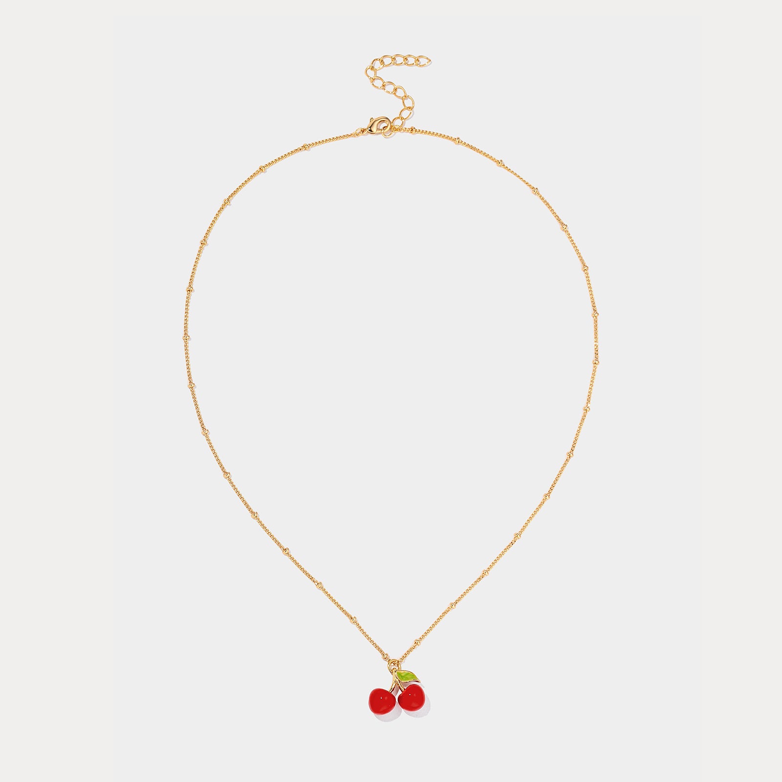 Cherry Necklace | Cherry Necklace Gold | Cherry Pendant