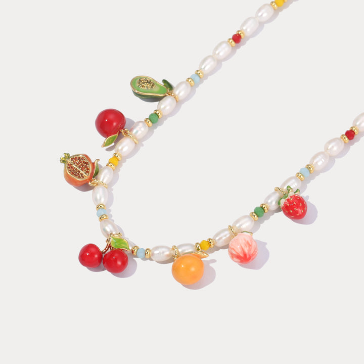 Fruit Charm Necklace
