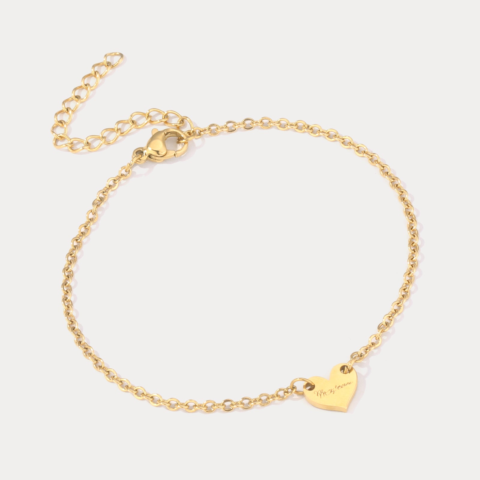 Selenichast Personalized Heart Anklet
