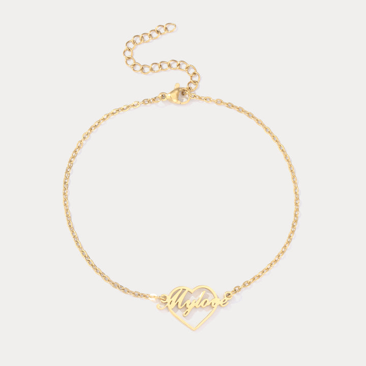 Personalized Heart Anklet
