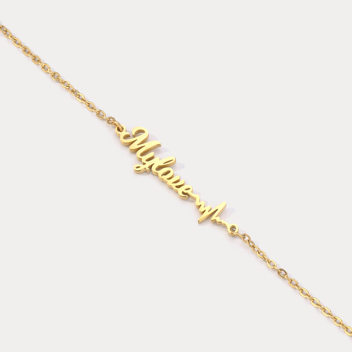 Personalized Heartbeat Anklet