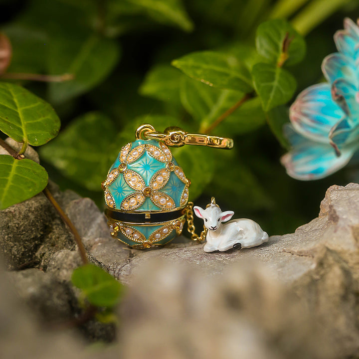 Sheep Egg Locket Necklace