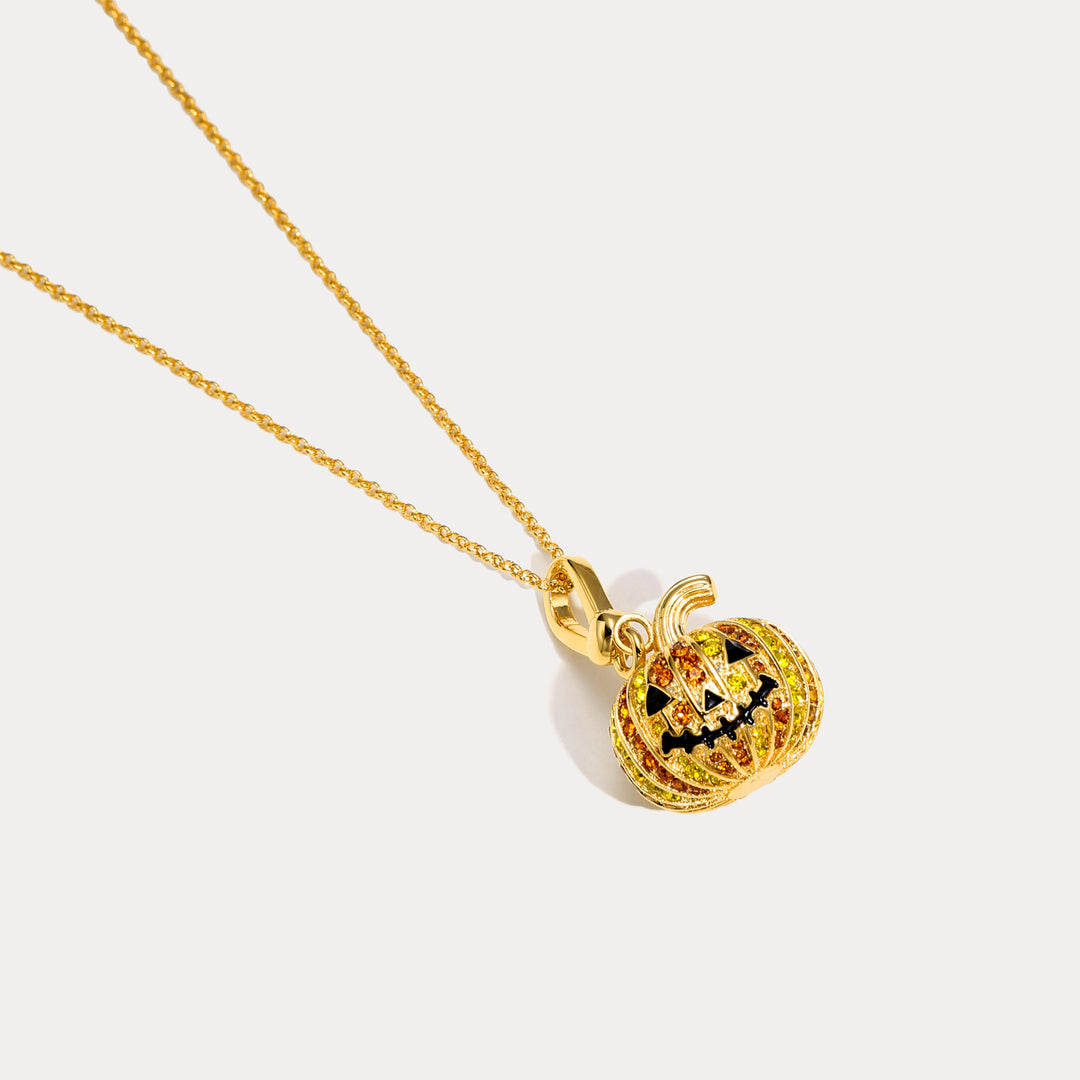 Selenichast Halloween Pumpkin Necklace