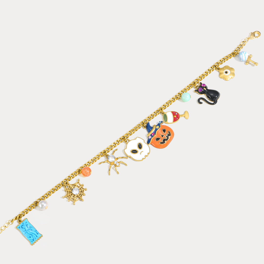 Selenichast Halloween Charm Bracelet