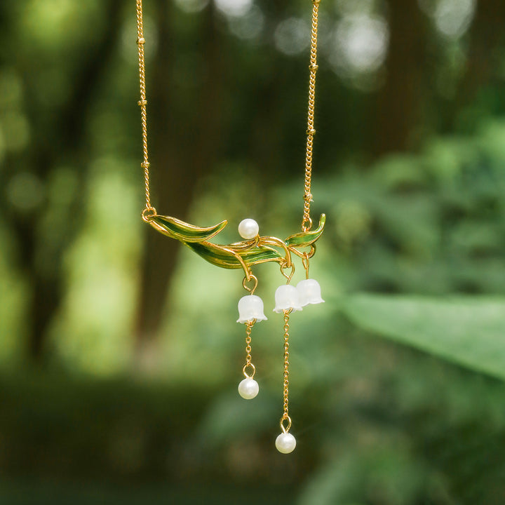 Lily of the Valley Drop Necklace