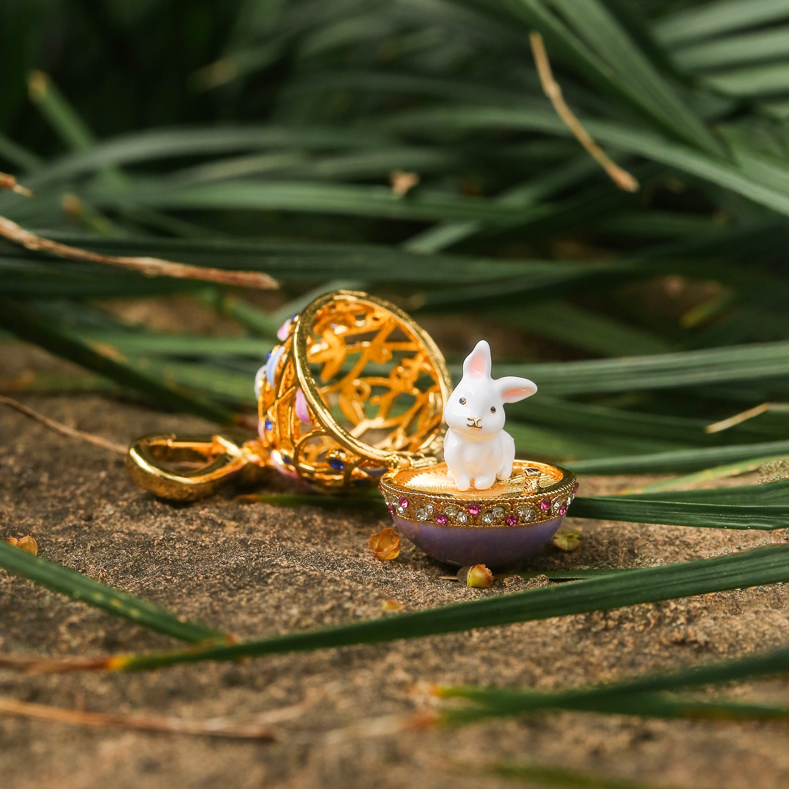 Rabbit Egg Locket Necklace