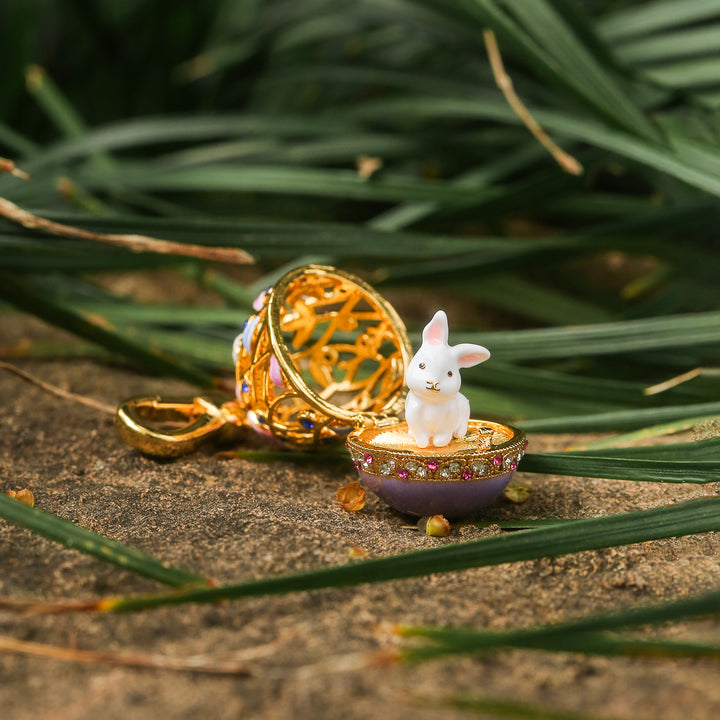 Rabbit Egg Locket Necklace