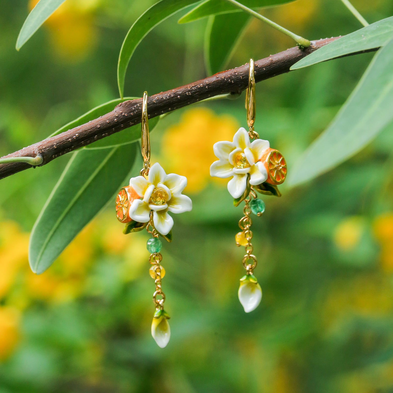 Orange Blossom Earrings