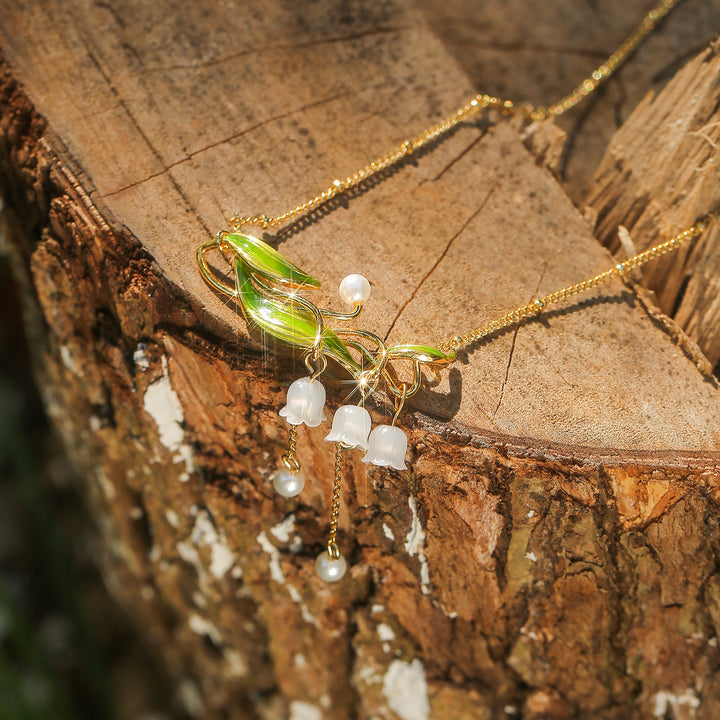 Lily of the Valley Drop Necklace