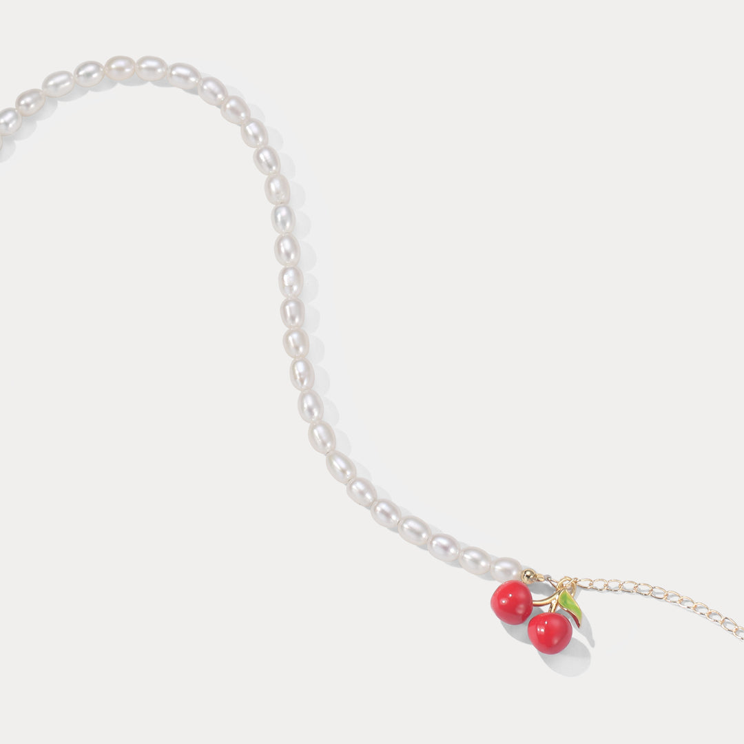 Cherry Pearl Anklet