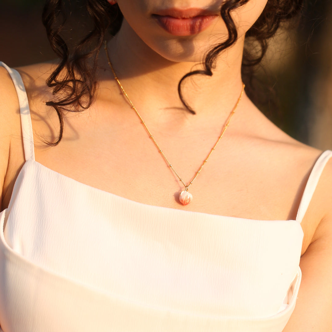 Peach Necklace