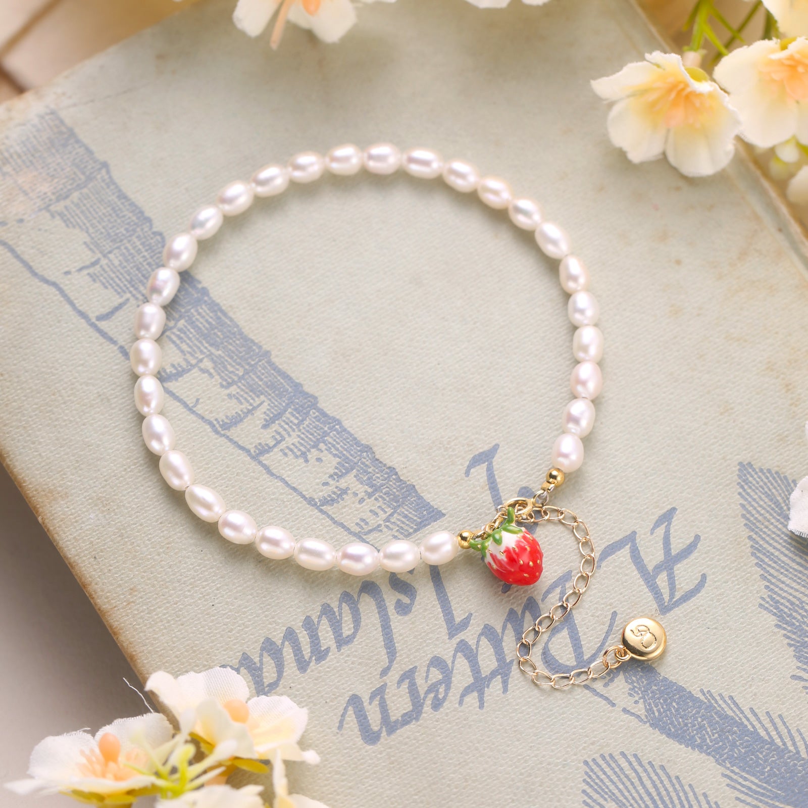 Selenichast Strawberry Pearl Anklet