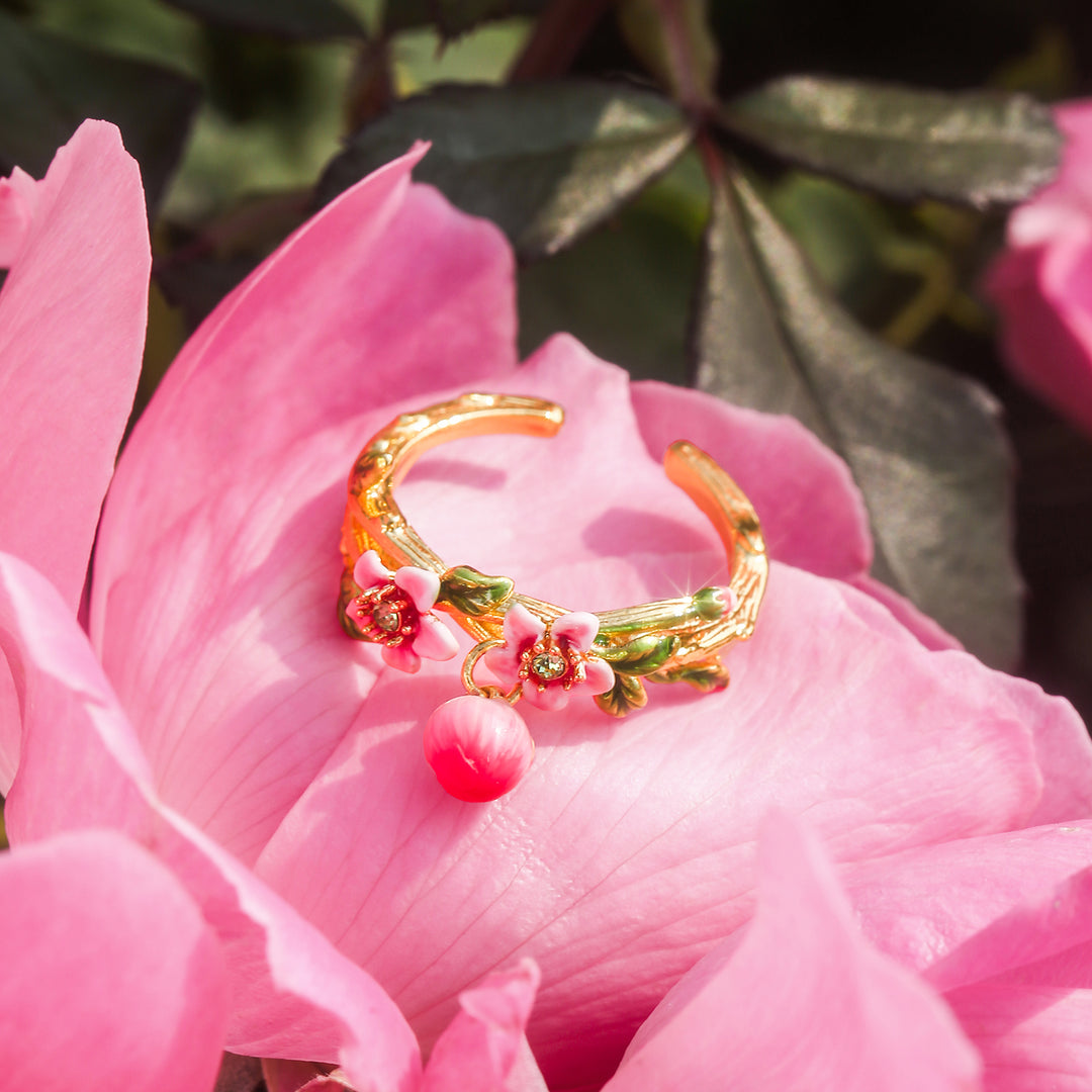 Peach Flower Ring