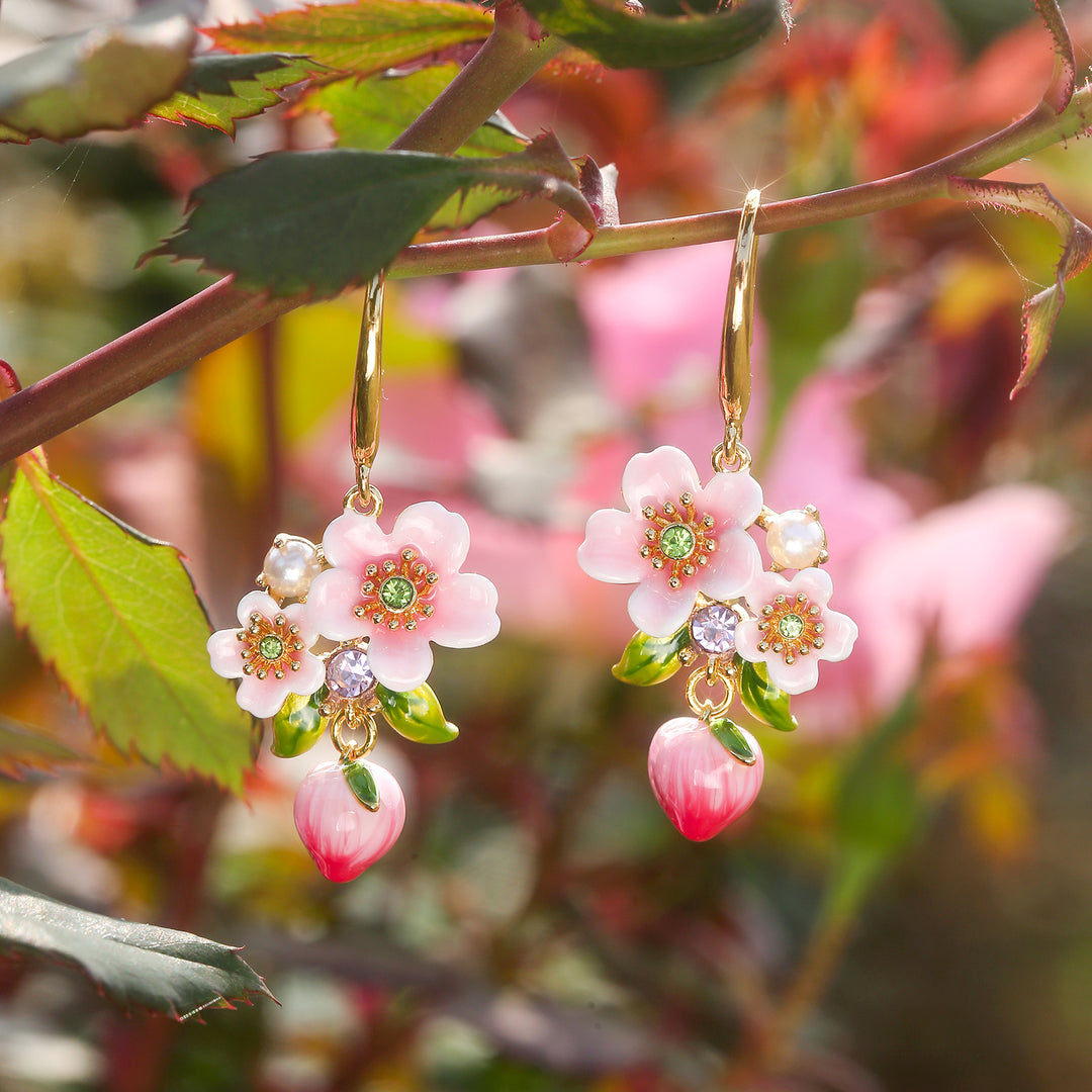 Peach Blossom Earrings