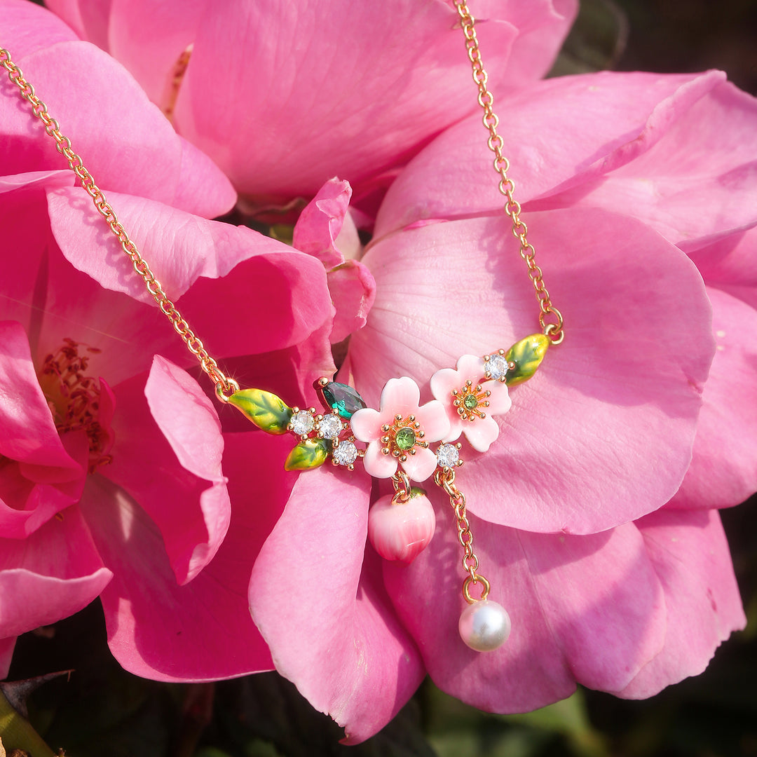Peach Blossom Necklace