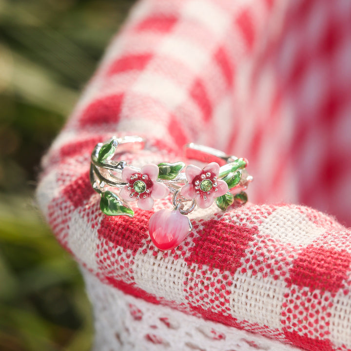 Peach Flower Ring