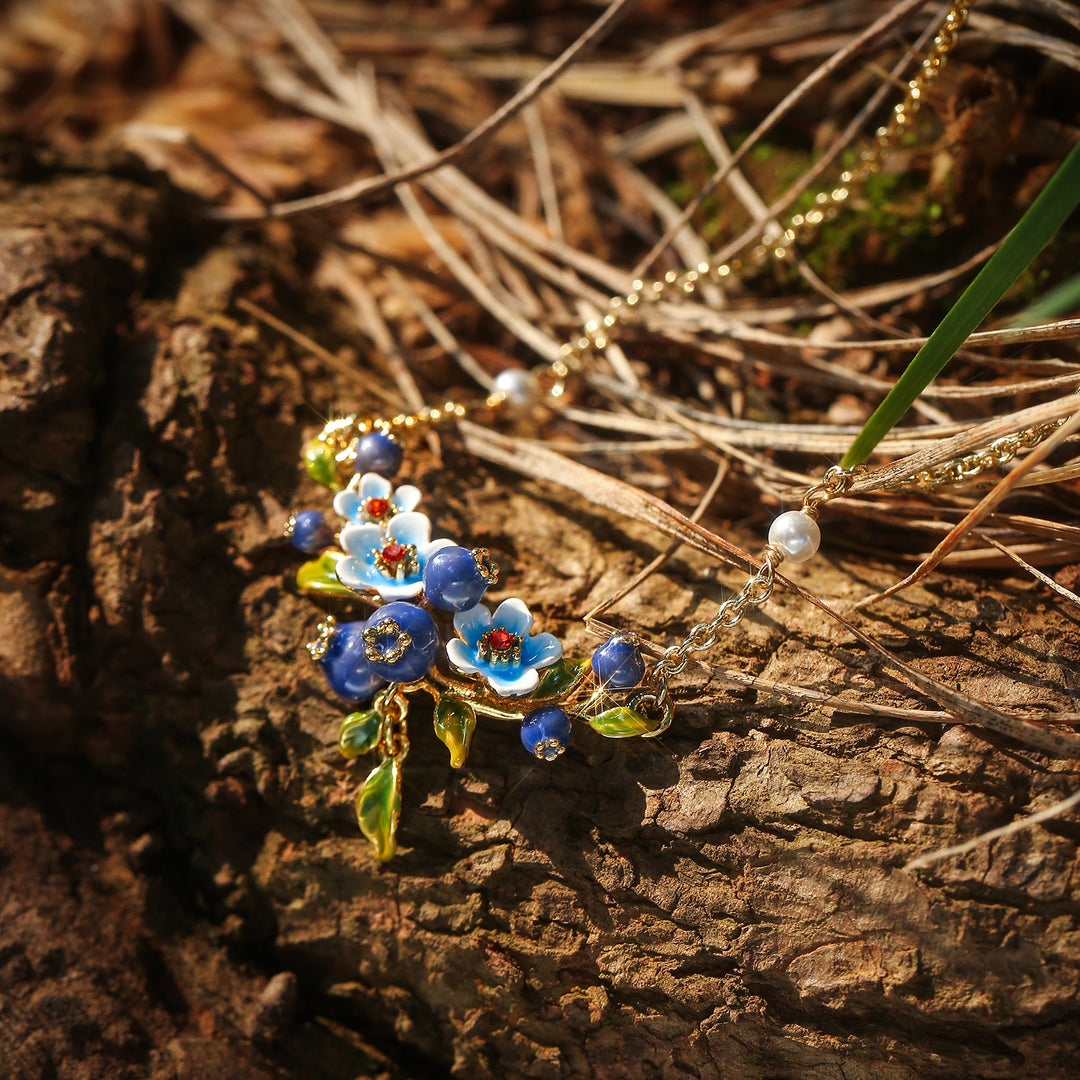 Blueberry Blossom Necklace Gift