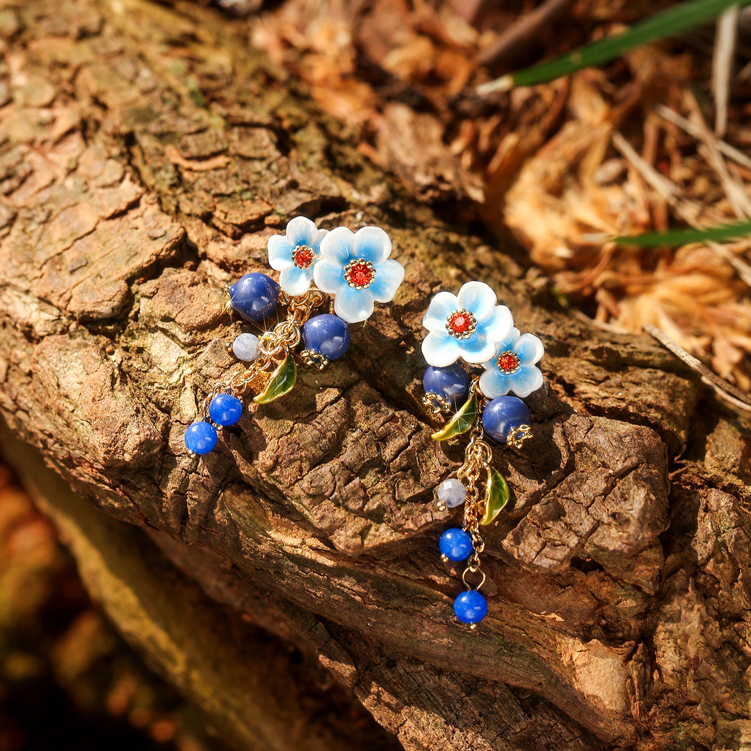 Blueberry Blossom Earrings