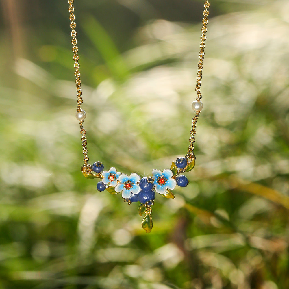 Blueberry Blossom Necklace 