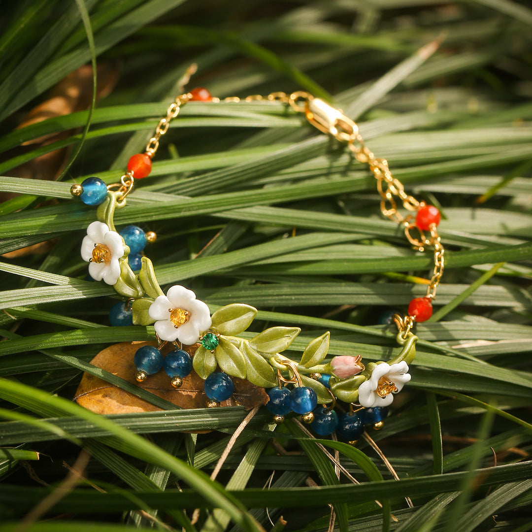 Blueberry Flower Bracelet