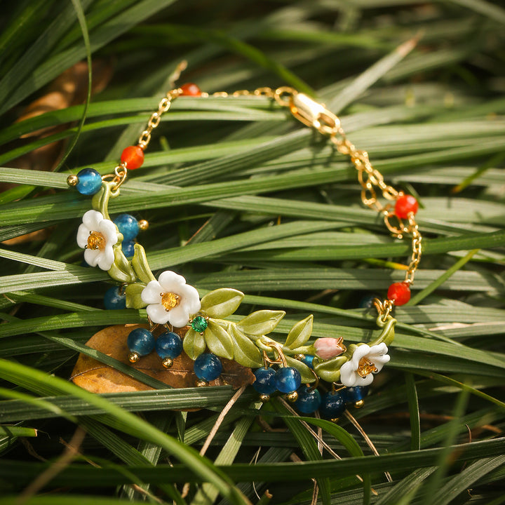 Blueberry Flower Bracelet