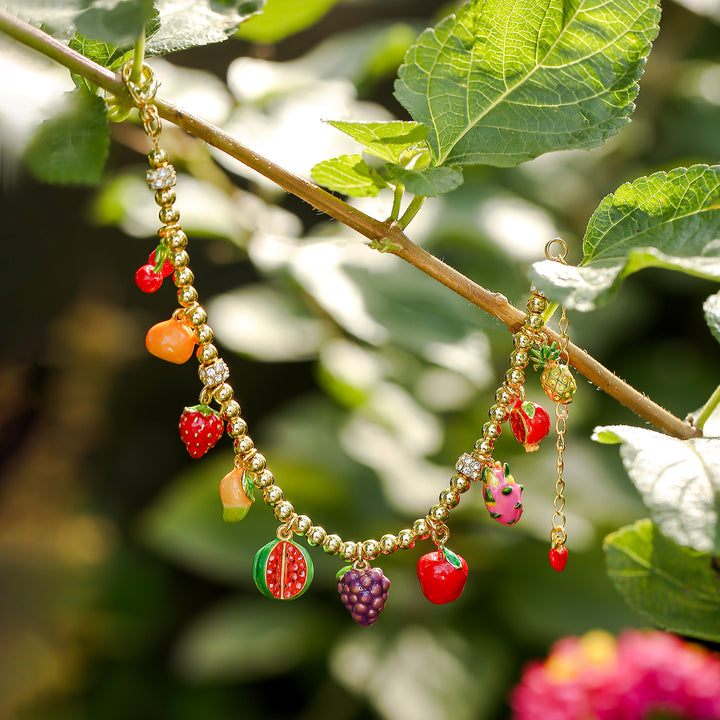 Fruit Basket Enamel Bracelet