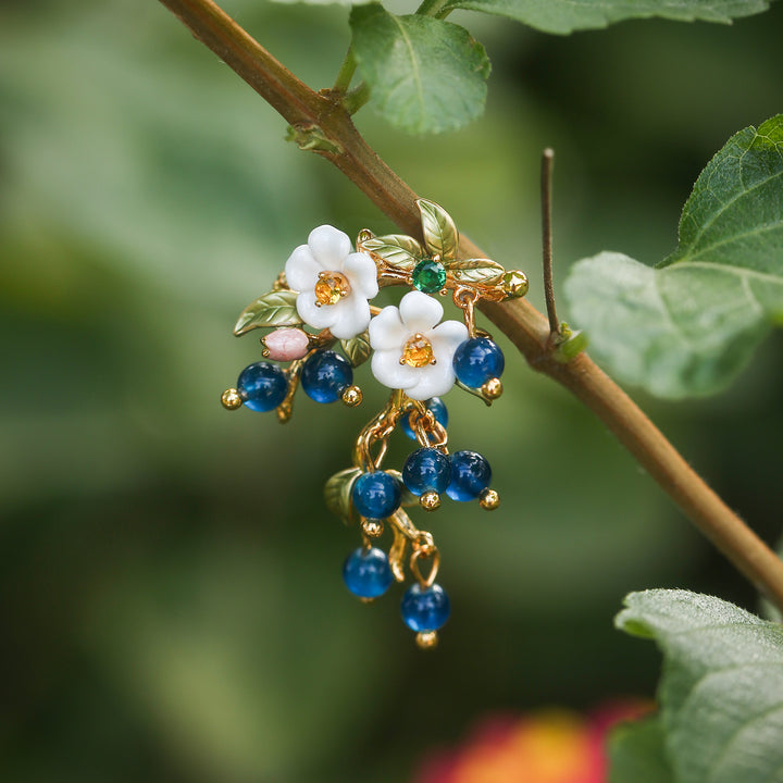 Blueberry Flower Brooch