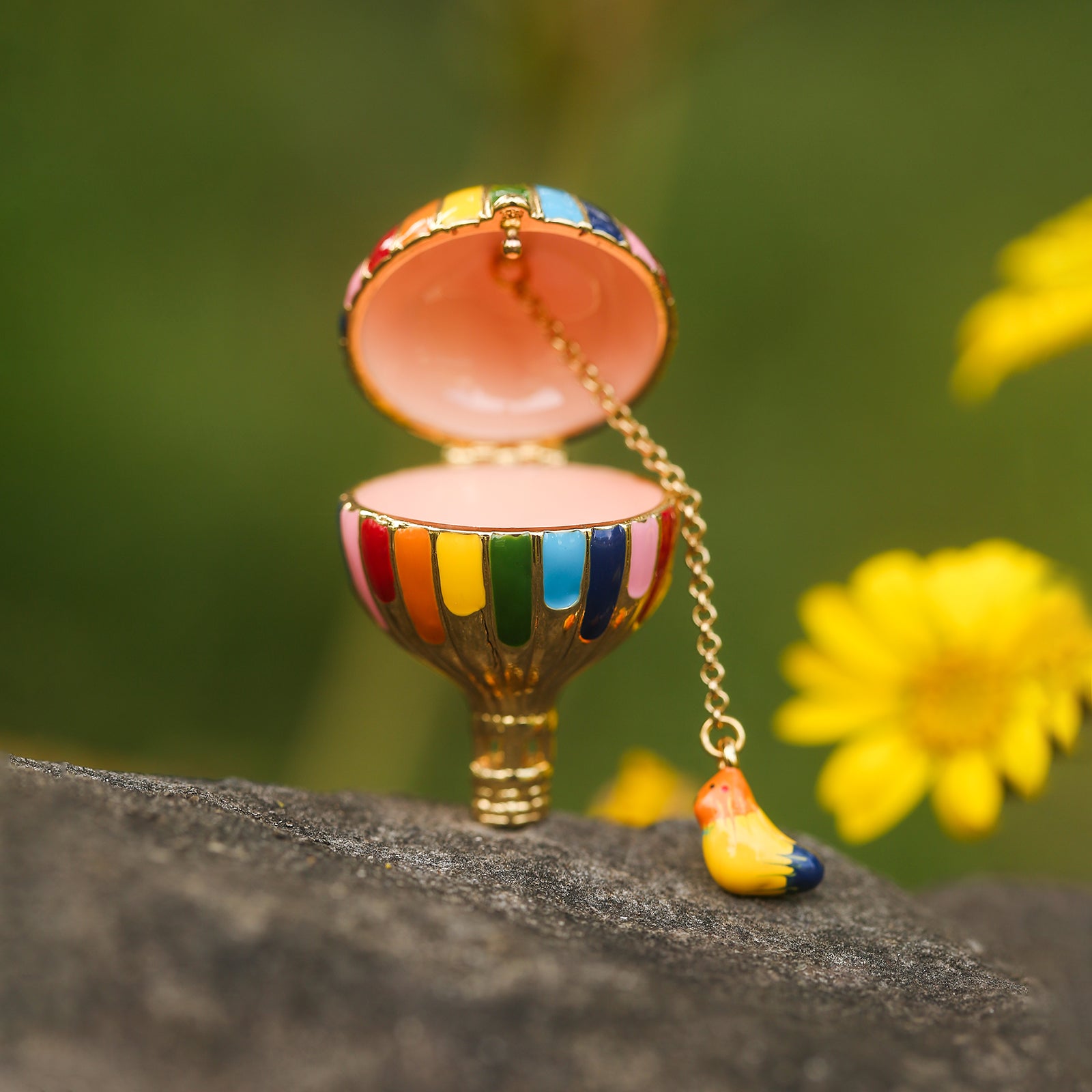 Collier de médaillon à ballon à air chaud